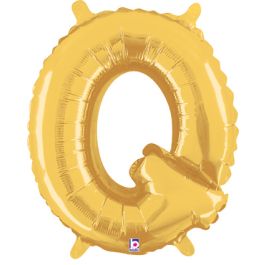 Gold Letter Q Foil Balloon 14 Inch - Image 1