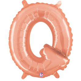 Rose Gold Letter Q Foil Balloon 14 Inch - Image 1