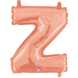 Rose Gold Letter Z Foil Balloon 14 Inch - Image 1