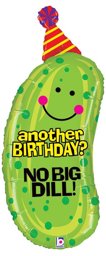Pickle Birthday Balloon - 3-Pack - Image 1