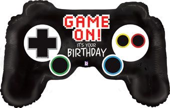 Game On! Birthday Controller Balloon 36" - Image 1