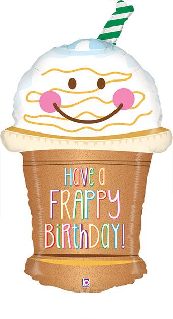 Frappy Birthday Balloon - 3-Pack - Image 1