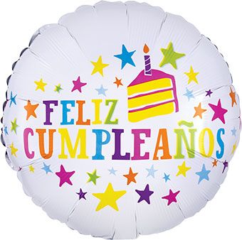 FELIZ CUMPLEAÑOS Balloon - 5-Pack - Image 1