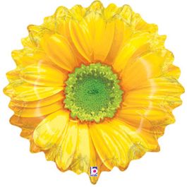 Yellow Bloom Balloon 24 Inch Large Shape - Single Unit - Image 1