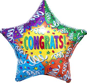 Congrats Balloon - 5-Pack - Image 1