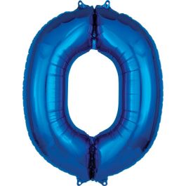 Blue Letter O Foil Balloon 33 Inch - Image 1