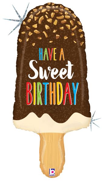 Sweet Birthday Ice Cream Bar Balloon 36" - Image 1