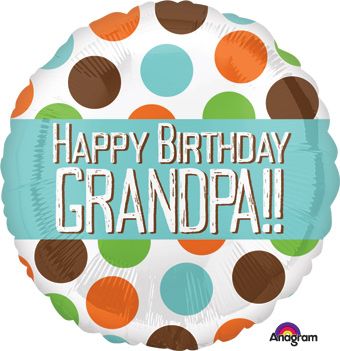 Happy Birthday Grandpa Balloon - 5-Pack - Image 1