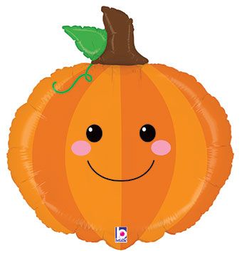 Pumpkin Balloon 29" - 3-Pack - Image 1