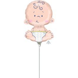 Welcome Baby Foil Balloon - Shower Decor - Image 1