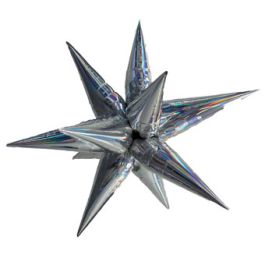 Iridescent Starburst Foil Balloon 40 Inch - 1 Pack - Image 1