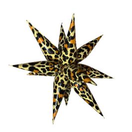 Leopard Print Starburst Balloon 40" - 1 Pack - Image 1
