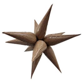 Wood Grain Starburst Balloon 40" - 1 Pack - Image 1