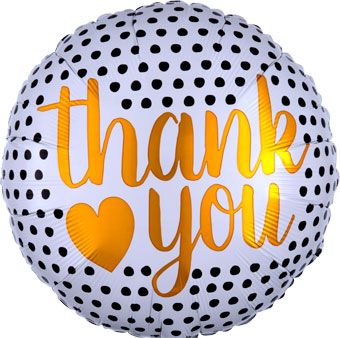 Thank You Balloon - 5-Pack Modern Dots - Image 1