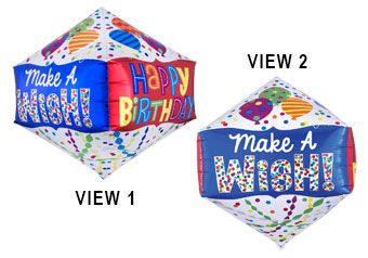 Globo de aluminio "Pide un deseo" de 18 pulgadas (paquete de 1)