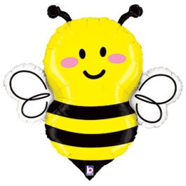 Bumble Bee Foil Balloon 34 Inch - 1 Pack - Image 1