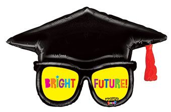 Graduation Glasses Balloon - 3-Pack - Image 1