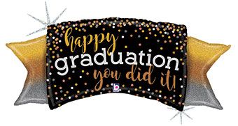 Happy Graduation Balloon - 3-Pack - Image 1