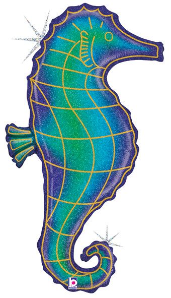 Seahorse Balloon - 3-Pack - Image 1