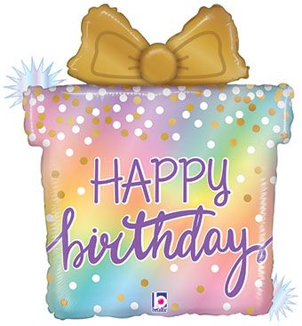 Happy Birthday Balloon 3-Pack - 27" Foil - Image 1