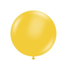 Goldenrod Latex Balloons 3 Inch Round Shape - 10-Pack - Image 1