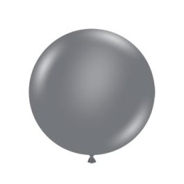 Gray Smoke Latex Balloons 3 Inch Round - 10-Pack - Image 1
