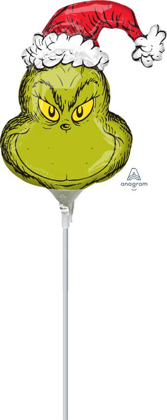 The Grinch Balloon 5-Pack - Christmas Party Decor - Image 1