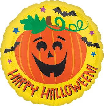 Halloween Pumpkin Balloon - 5-Pack - Image 1