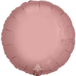 Rose Gold Round Foil Balloon 18 Inch - Image 1