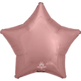 Rose Gold Star Balloon 19 Inch - 5-Pack Bundle - Image 1