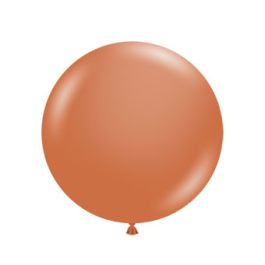 Burnt Orange Latex Balloons 3 Inch Round - 2-Pack - Image 1
