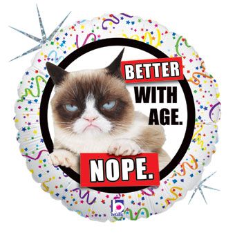 Grumpy Cat Balloons - 5-Pack - Image 1