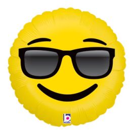Emoji Sunglasses Foil Balloon 18 Inch - Image 1