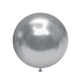 Silver Latex Balloons 3 Inch - 2-Pack Party Supplies - Image 1