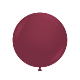 Scarlett Burgundy Latex Balloons 36 Inch Round Shape - 2-Pack - Image 1