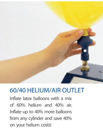 60/40 Helium/Air Outlet - Party Supplies - Image 1