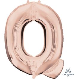 Rose Gold Letter Q Foil Balloon 32 Inch - Image 1