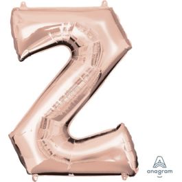 Rose Gold Letter Z Foil Balloon 33 Inch - Image 1