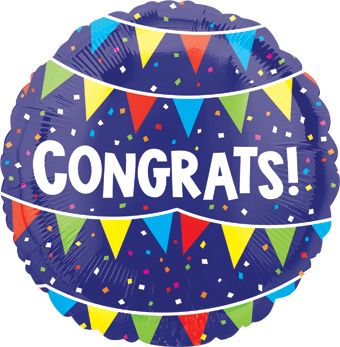 Congrats Balloon - 5-Pack - Image 1