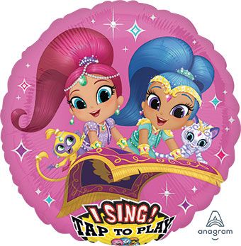 Singing Shimmer & Shine Balloons - 3-Pack - Image 1