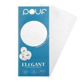 White Elegant Letters Stickers - 100 Count - Image 1