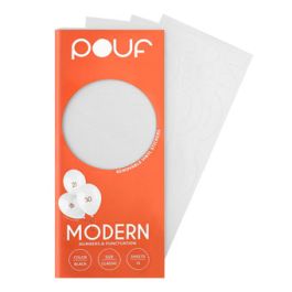 White Modern Number Stickers - 100 Count - Image 1
