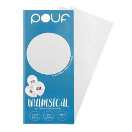 White Whimsical Stickers - 100 Count - Image 1