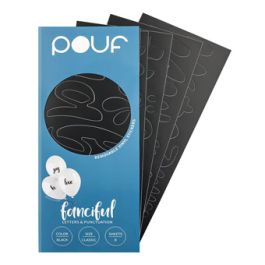 Black Fanciful Letters Stickers - 100 Count - Image 1