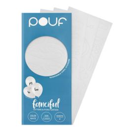 White Fanciful Letters Stickers - 100 Count - Image 1