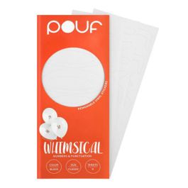 White Whimsical Number Stickers - 100 Count - Image 1