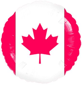 Canadian Flag Balloons - 5-Pack - Image 1