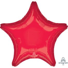 Red Star Foil Balloon 28 Inch - Anniversary & Party Decor - Image 1