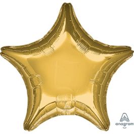 Gold Star Balloon 28 Inch Foil Decoration - Image 1