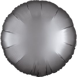 18 Inch Platinum Round Foil Balloon - Satin Luxe - Image 1